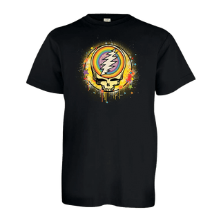 Grateful Dead Rainbow Splatter Stealie Youth T Shirt | Little Hippie