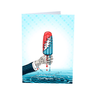 Grateful Dead Rocket Pop Greeting Card