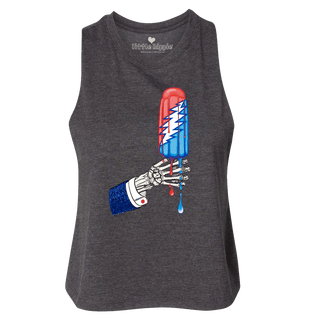 Grateful Dead Rocket Pop Women's Crop Racerback Tank