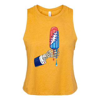 Grateful Dead Rocket Pop Women's Crop Racerback Tank