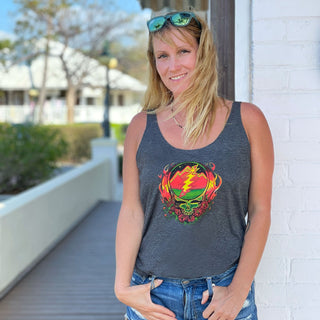 Grateful Dead Scarlet Fire Steal Your Face Women's Tank