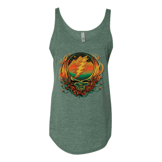 Grateful Dead Scarlet Fire Stealie Women's Festival Tank | Little Hippie