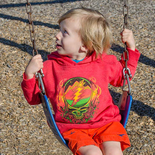 Grateful Dead Scarlet Fire Stealie Toddler Hoodie | Little Hippie