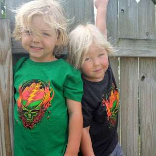Grateful Dead Scarlet Fire Stealie Toddler T | Little Hippie