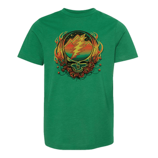 Grateful Dead Scarlet Fire Stealie Youth T Shirt | Little Hippie