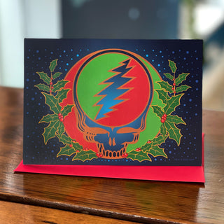 Grateful Dead Steal Your Holly Greeting Card