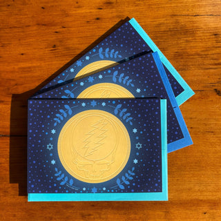 Grateful Dead Steal Your Face Gelt Greeting Card