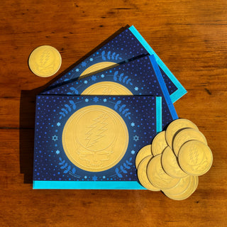 Grateful Dead Steal Your Face Gelt Greeting Card