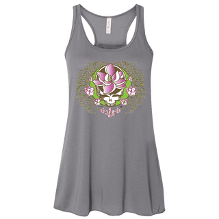 Grateful Dead Sugar Magnolia Stealie Women's Flowy Racerback Tank | Little Hippie