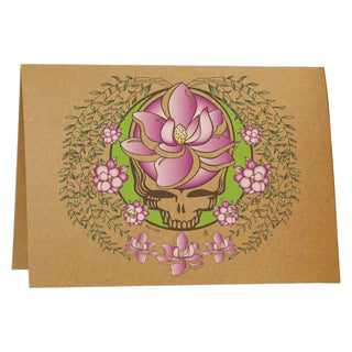 Grateful Dead Sugar Magnolia Steal Your Face Kraft Greeting Card