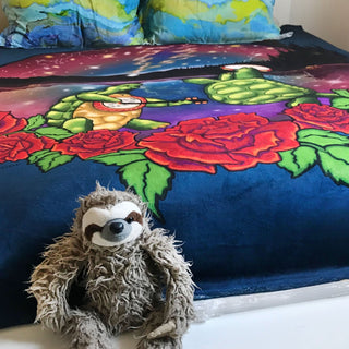 Grateful Dead Terrapin Lake Coral Fleece Blanket | Little Hippie