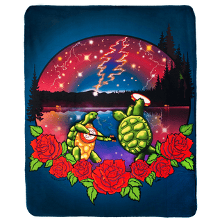 Grateful Dead Terrapin Lake Sherpa Fleece Blanket | Little Hippie