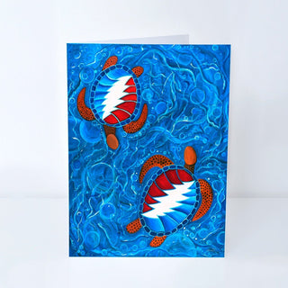 Grateful Dead Swimming Terrapins Greeting Card | Little Hippie