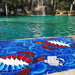 Grateful Dead Swimming Terrapins Coral Fleece Blanket | Little Hippie