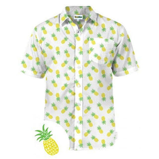 Pineapple Hawaiian Button Down Shirt