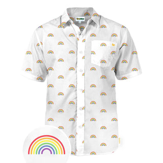 Rainbow Button Down Shirt