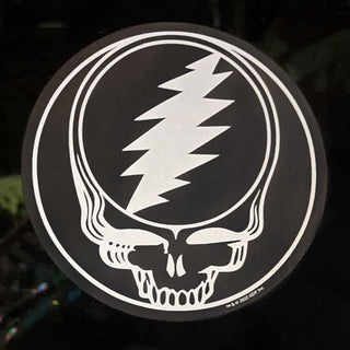 Grateful Dead White Steal Your Face Transparent Sticker
