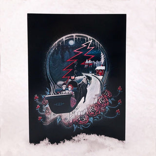 Winter Sleigh Stealie Grateful Dead Greeting Card | Little Hippie