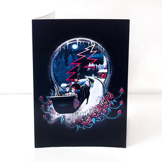 Winter Sleigh Stealie Grateful Dead Greeting Card | Little Hippie