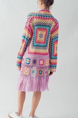 Cher Crochet Cardigan Sweater