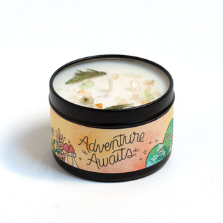 Zoomed out Adventure Awaits Natural Wicked Scented Aromatherapy Candle