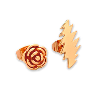 Scarlet Fire Stud Earrings - Rose Gold | Little Hippie