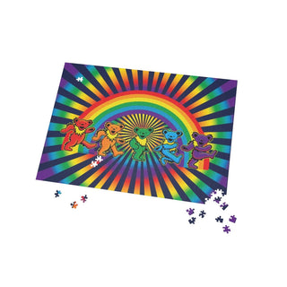 Grateful Dead Rainbow Dancing Bears Puzzle