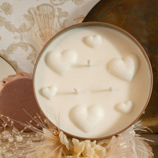 True Beauty Rose & Patchouli Candle With Hearts