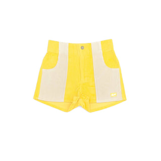 Two-Tone Yellow Women's Shorts