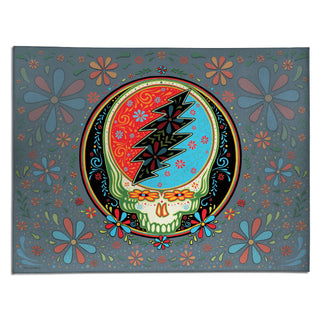 Grateful Dead Calaveras Stealie Area Rug | Little Hippie