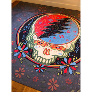 Grateful Dead Calaveras Stealie Area Rug | Little Hippie