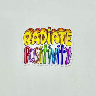 Radiate Positivity Vinyl Sticker