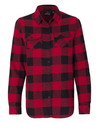 Grateful Dead Steal Your Face Red & Black Women's Flannel