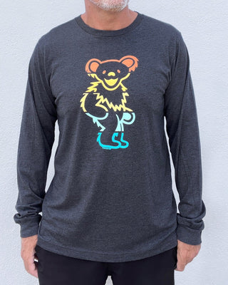 Retro Stripe Dancing Bear