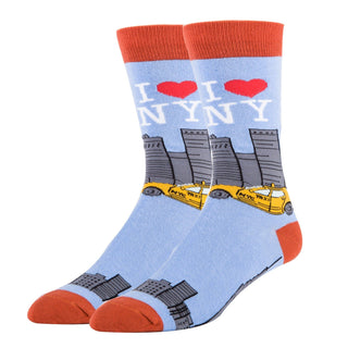 I Love NY | Men's Funny Cotton Crew Socks