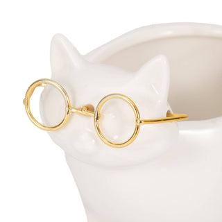 Ceramic Boho Kitty Cat Trinket Dish