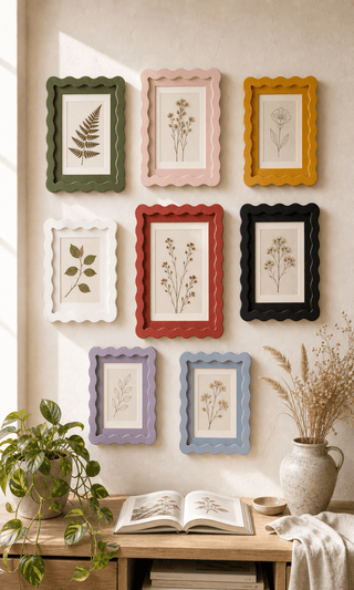 Wavy-Edge Glass Photo Frame