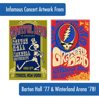 Grateful Dead Drinking Glasses: Live on Tour