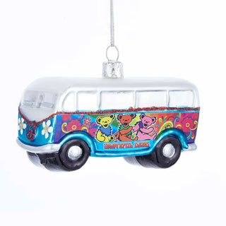 Glass Grateful Dead Bus Ornament