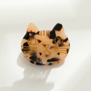 Hand Painted Cat Eco-Friendly Claw Clip