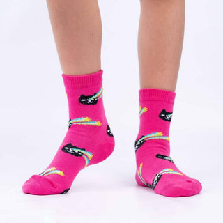 Space Cats Youth Crew Socks