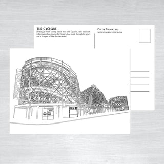 Assorted Brooklyn Coloring Postcards