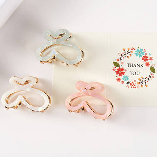 Butterfly Pearlized Claw Clips