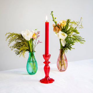 Warm Glass Candle Holders Set