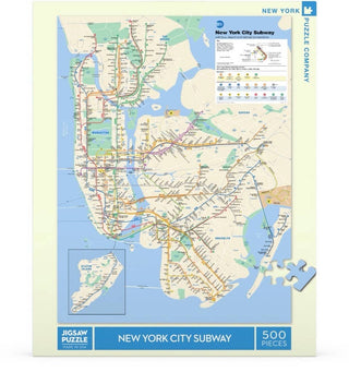 New York Subway Map - 500 Piece Jigsaw Puzzle