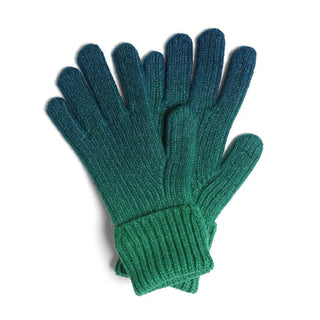 Gradient Cable Knitted Cuff Gloves