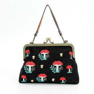 Mushrooms Kisslock Frame Bag