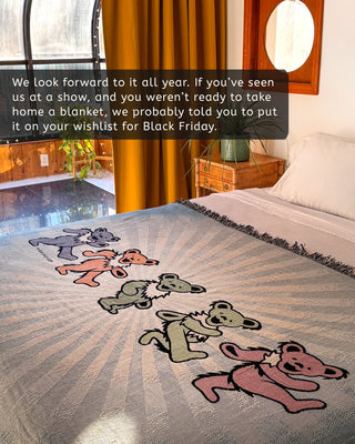 Grateful Dead Sunset Bear Women's Stripes Zip Hoodie