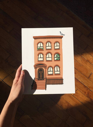 New York Brownstone Print