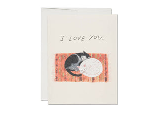 Cat Cuddles Greeting Card